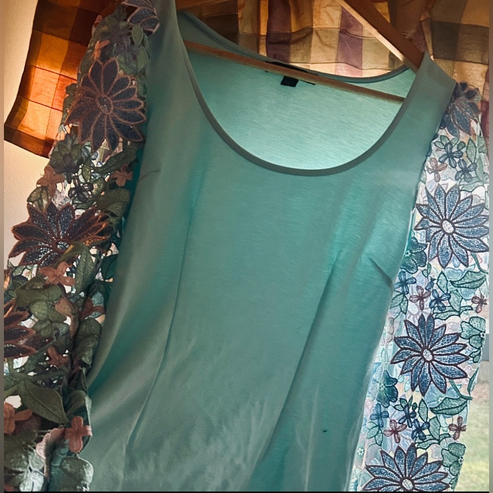 BOSTON PROPER Pastel Spring Top, Robin’s Egg Blue, Medium, NWOT (CLOS) - Picture 5 of 6